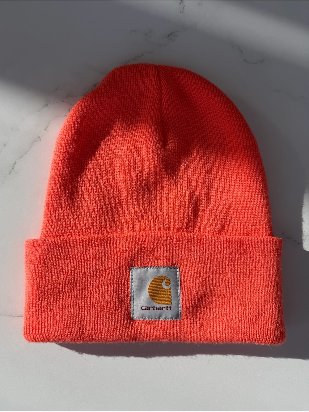 Carhartt Neon Orange Cuffed Beanie